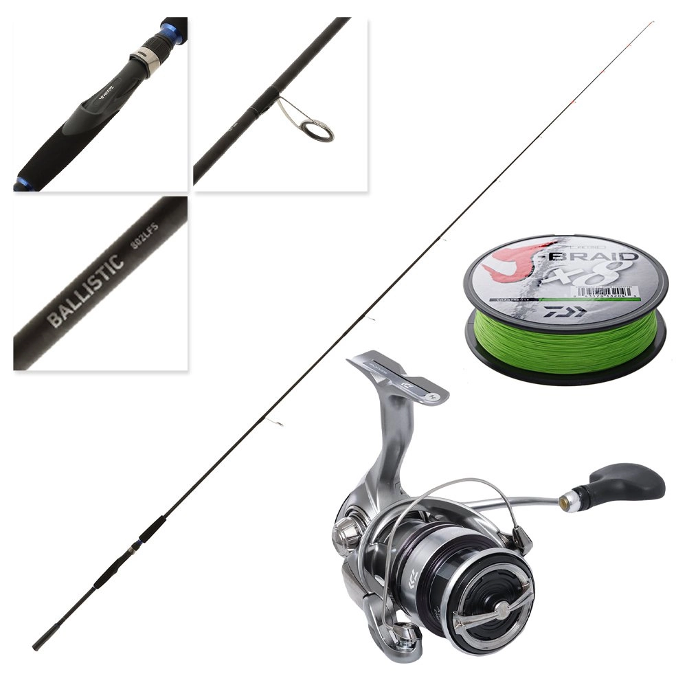 daiwa exceler spinning and fly fishing combo kit D-SHOCK by West Marine Daiwa Exceler LT 2500 Ballistic