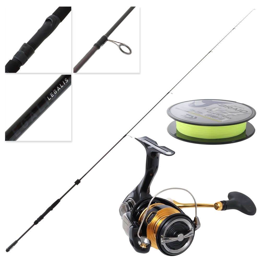 Daiwa 23 Legalis LT 2500D (U) II 70TULFS-NZ Spinning Combo with Braid 7ft 