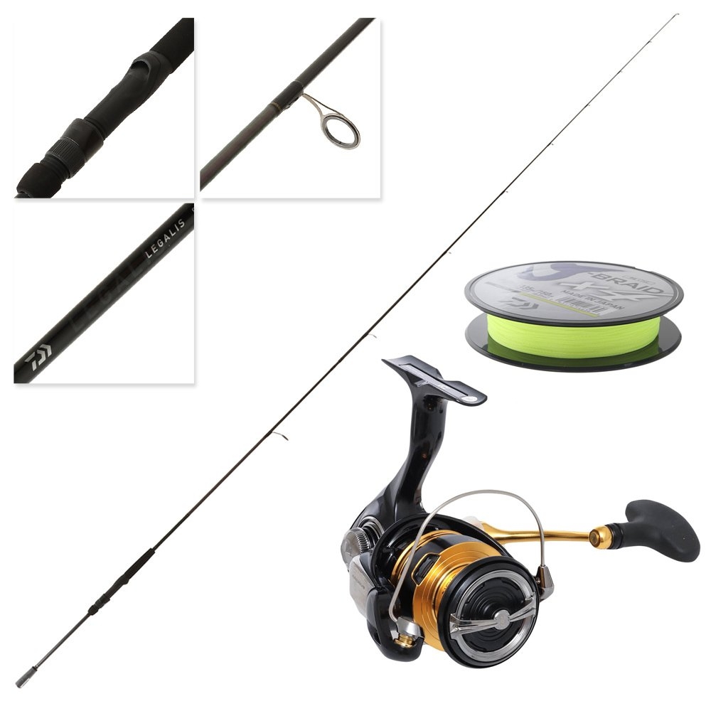 Daiwa 23 Legalis LT 2500D (U) II 862ULFS-NZ Spinning Combo with Braid 8ft 6in 2pc 