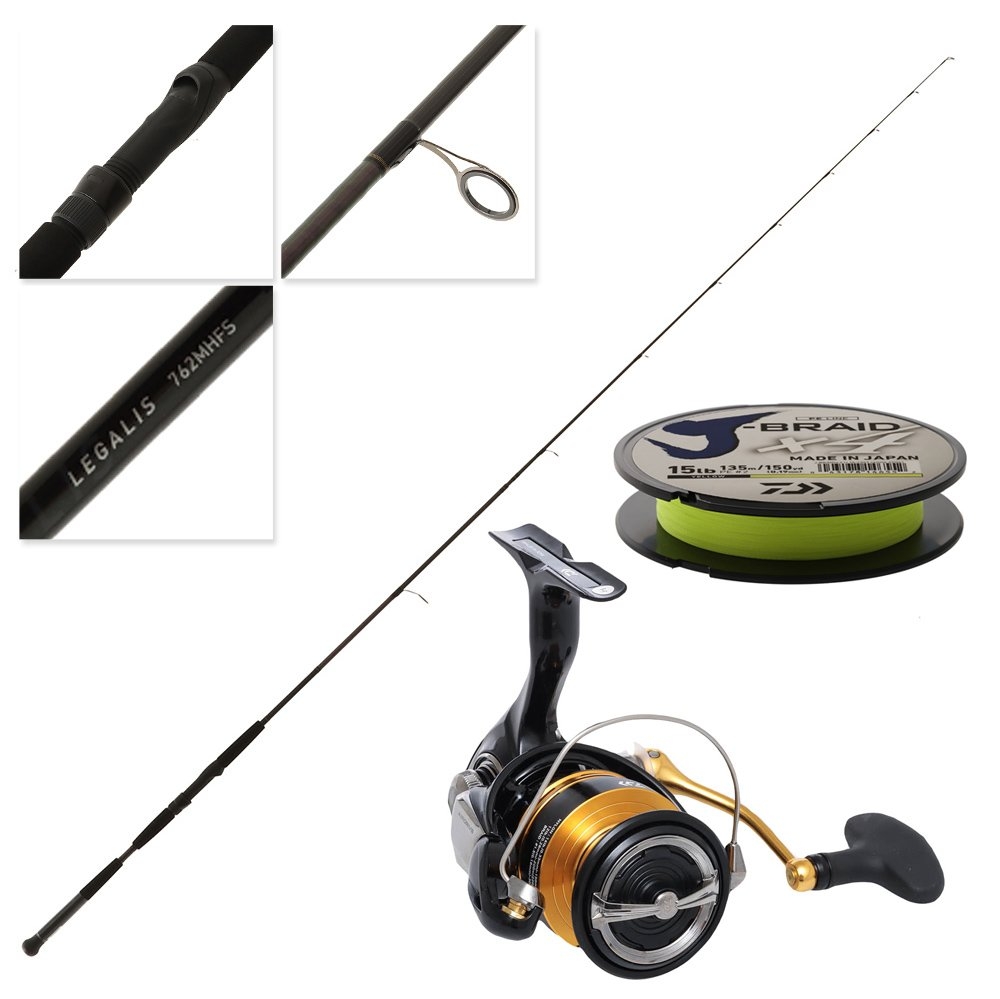 Daiwa 23 Legalis LT 3000D-C (U) II 762MHFS-NZ Spinning Combo with Braid 7ft 6in 2pc 
