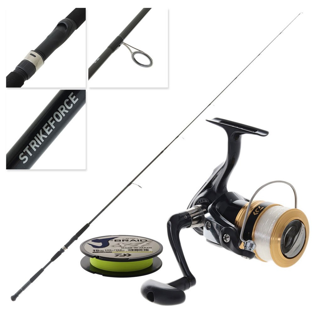 Daiwa Sweepfire 2500 2B Strikeforce II 702HFS-NZ Spinning Combo with Braid 7ft 2pc