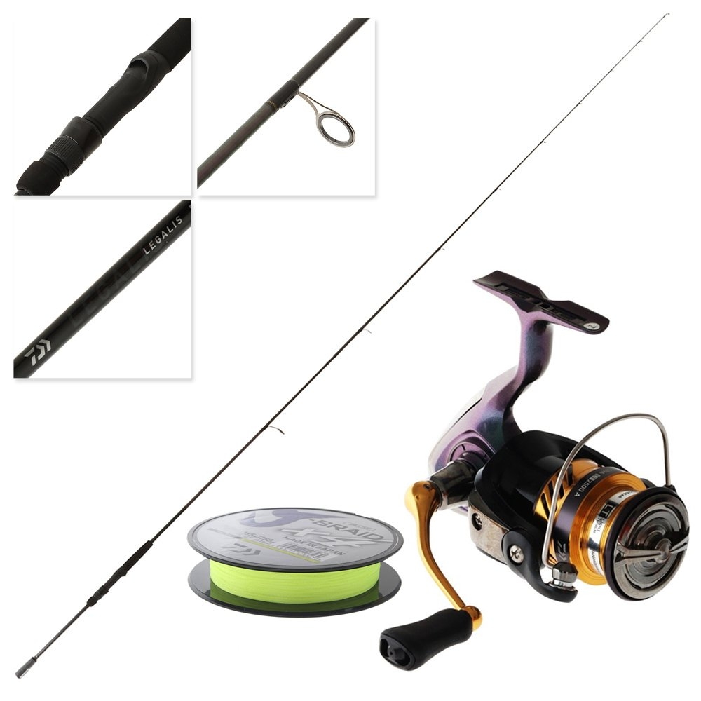 Daiwa 19 Revros LT 2500 Legalis II 862ULFS-NZ Light Tackle Spinning Combo with Braid 8ft 6in 2pc 