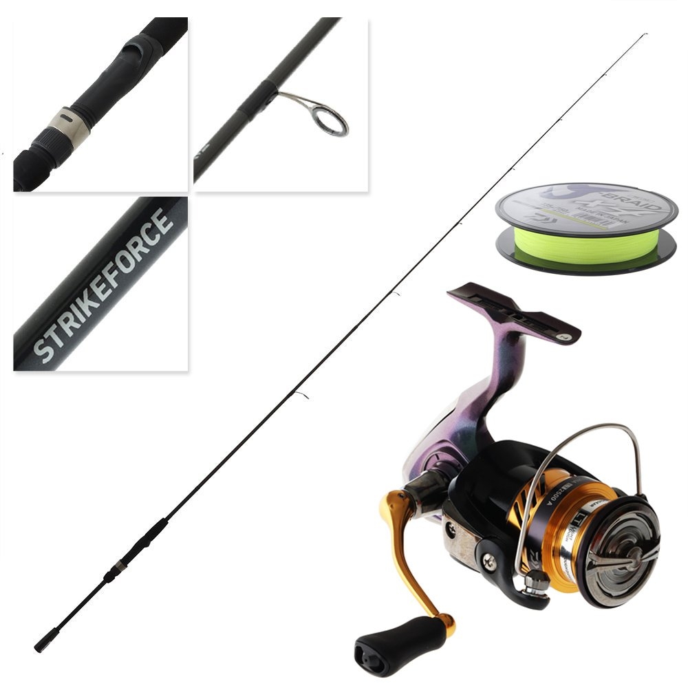 Daiwa Laguna LT 2500 Strikeforce II Freshwater Spin Combo 7ft 2-5kg 2pc with J-Braid