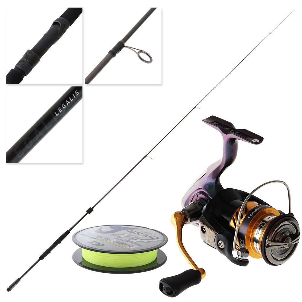 Daiwa Laguna LT 2500 Legalis II Telescopic Spin Combo with J-Braid 7ft