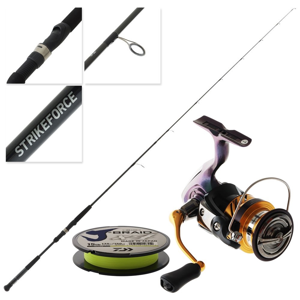 Daiwa Laguna LT 3000-CA Strikeforce II Slow Jig Combo with Braid 6ft 6in PE1-2 2pc