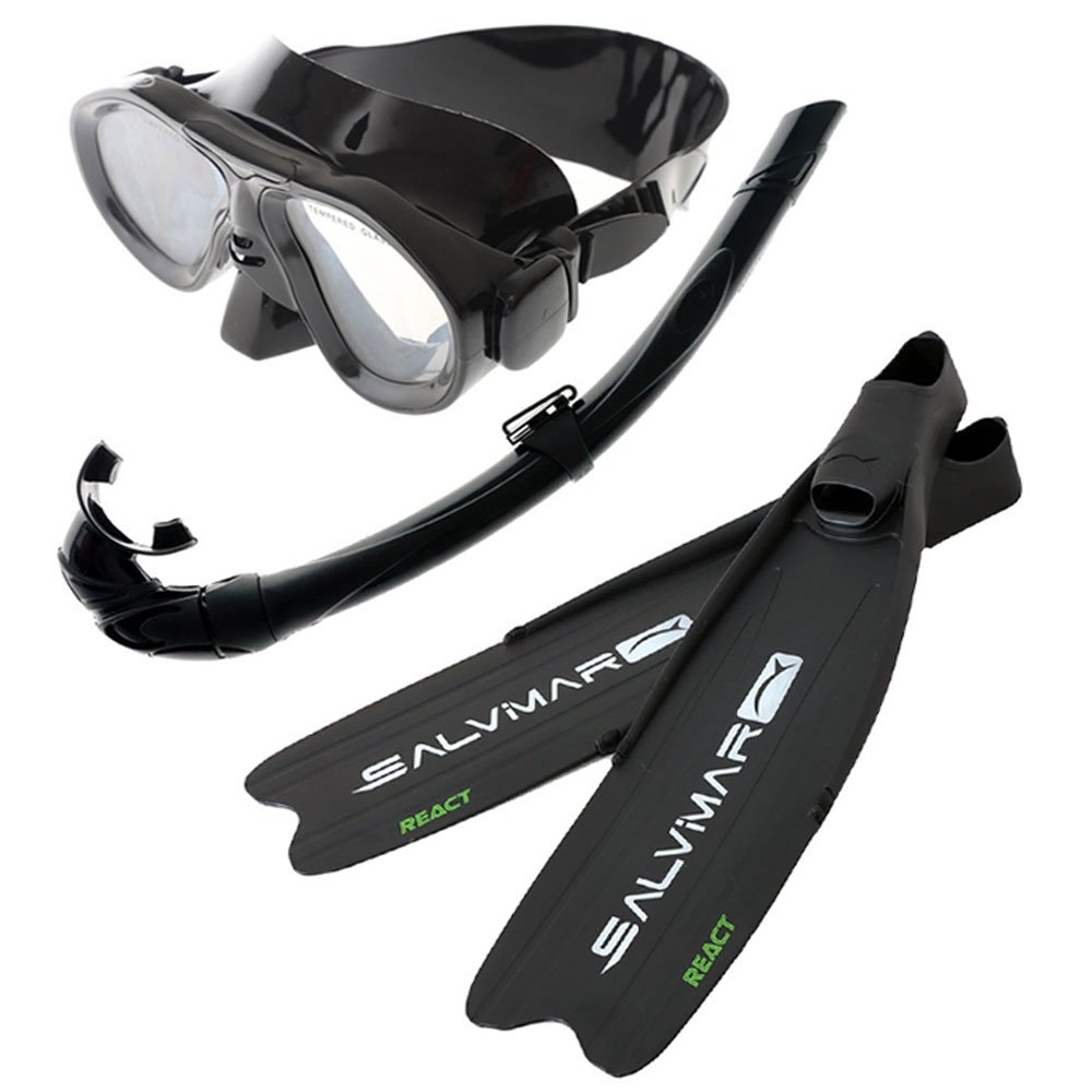 Sea Harvester Freediver Junior Mask and Snorkel Set with Fins