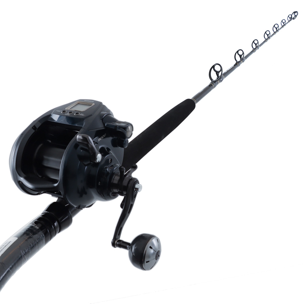 Shimano Forcemaster 9000A Status Blue Water Bent Butt Deep Drop Electric Game Combo 5ft 6in 22-36kg 2pc