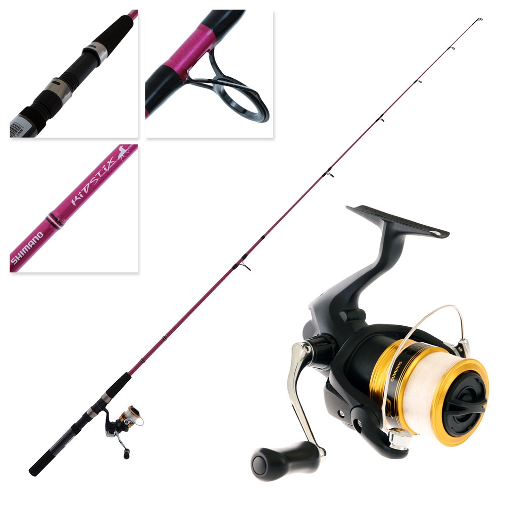 Shimano FX 2500 FC Kidstix Pink Spin Kids Combo 6ft 2-5kg 2pc