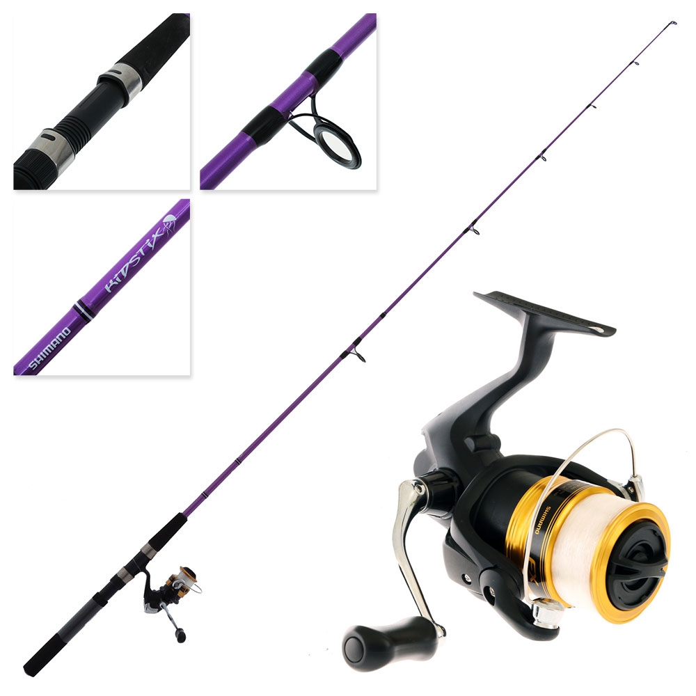 Shimano FX 2500 FC Kidstix Purple Spin Kids Combo 6ft 2-5kg 2pc