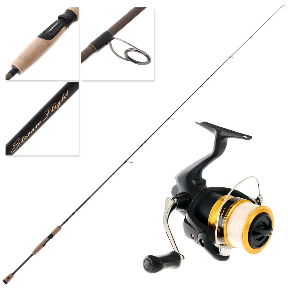 Shimano FX 2500 FC Stream Flight Light Freshwater Spin Combo 6ft 6in 2-5kg 4pc