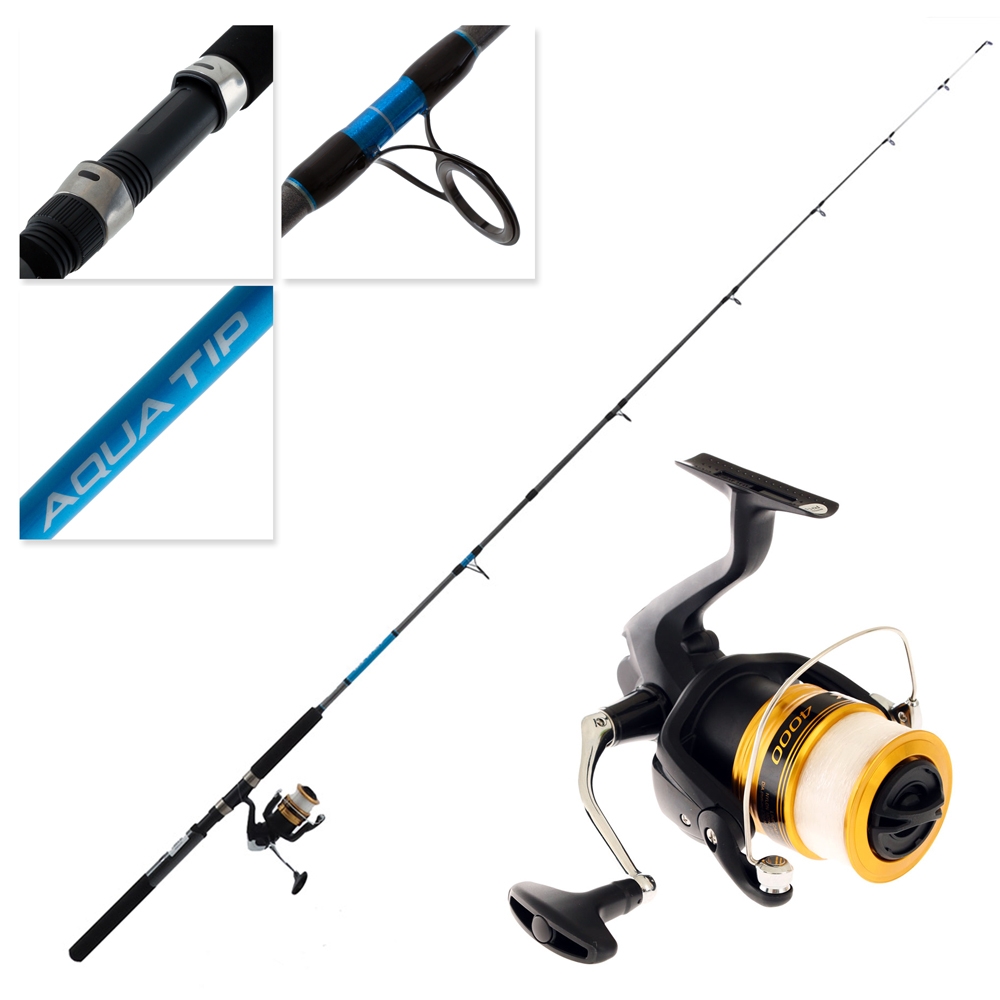 Shimano FX 4000 FC Aquatip Softbait Spin Combo with Line 7ft 4-8kg 2pc