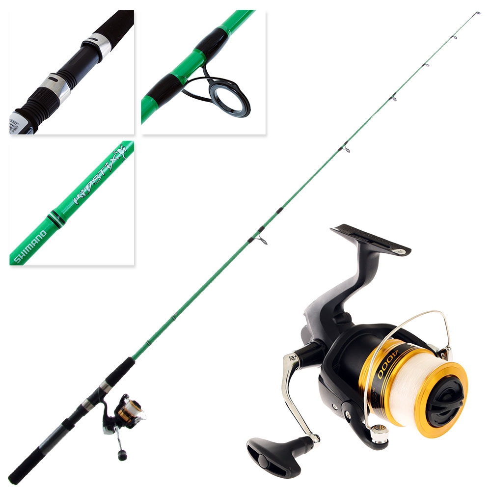 Shimano FX 4000 FC Kidstix Green Kids Combo with Line 6ft 2-5kg 2pc
