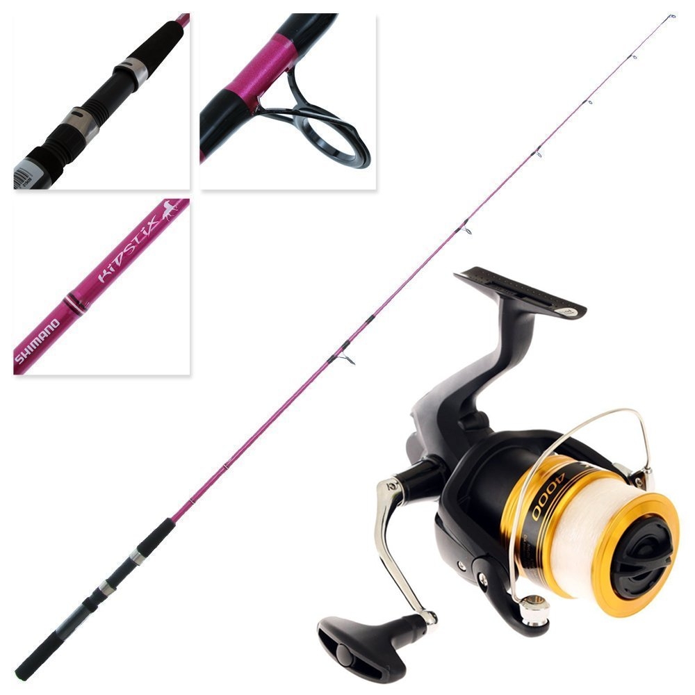 Shimano FX 4000 Kidstix Combo Pink Incl Line  6ft 5kg 2pc