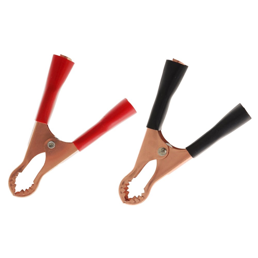 Insulated Battery Clamps Red and Black 30A