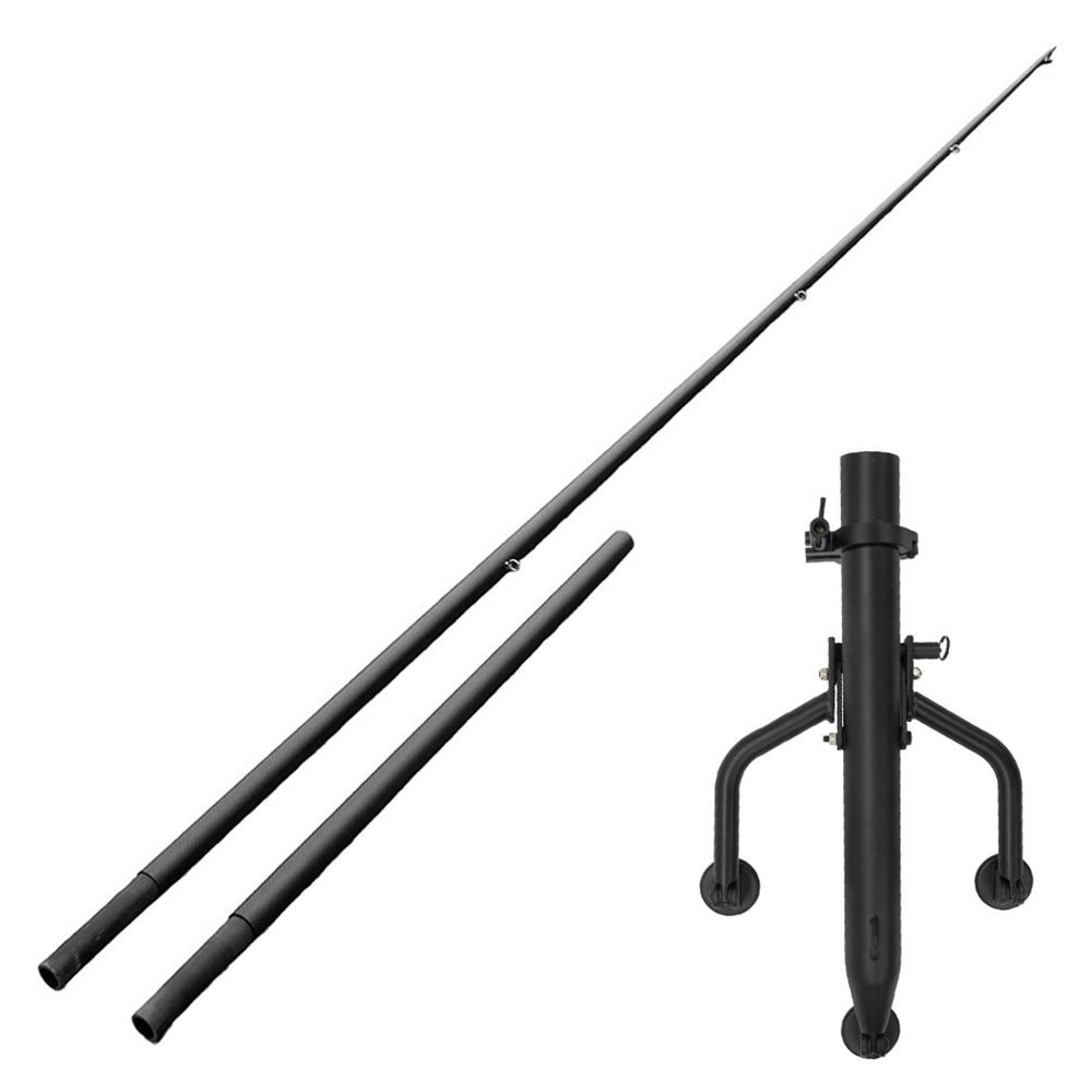 Kilwell PowerPole 3K SL Carbon Drop-In Outrigger Poles and Slimline Black Bases Set 5.8m 2pc 42mm Pair