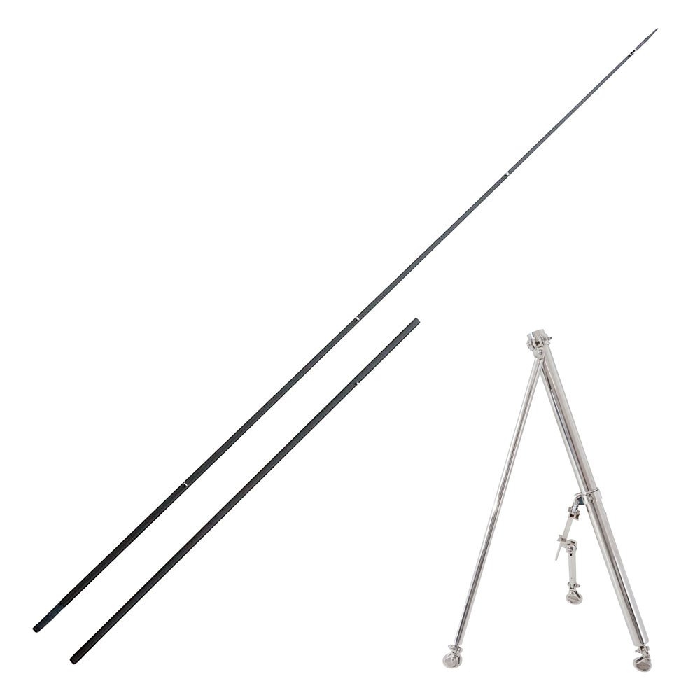 Kilwell Longreach 3K Carbon SL Drop-In Outrigger Poles and Longreach Bases Set 7.25m 2pc 45mm Pair