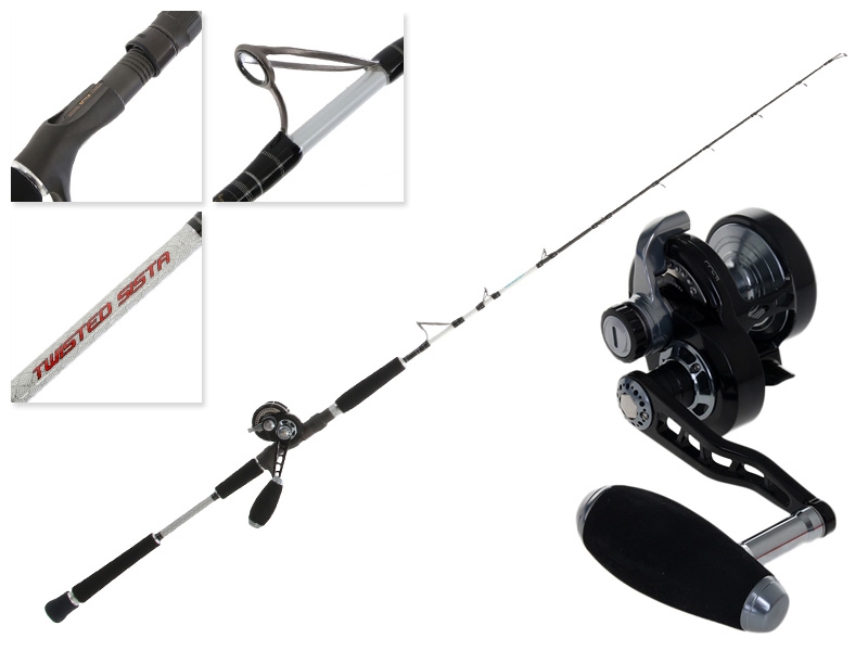 Maxel Transformer F30CH and Jig Star Twisted Sista Jigging Combo Light 5ft PE 2-5 1pc