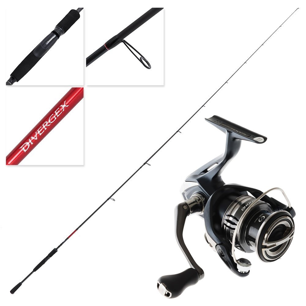 Shimano Miravel 2500 HG Divergex Medium Light Canal Spin Combo 8ft 3-5kg 2pc