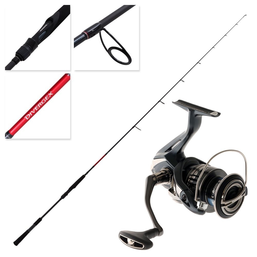 Shimano Miravel 4000 XG Divergex Slow Pitch Spin Combo 6ft 8in PE2 1pc