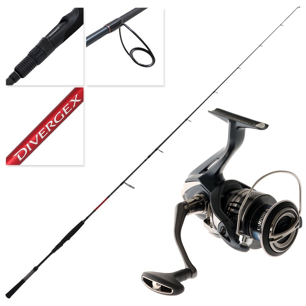 Shimano Miravel 4000 XG Divergex Heavy Softbait Spin Combo 7ft 5-10kg 2pc