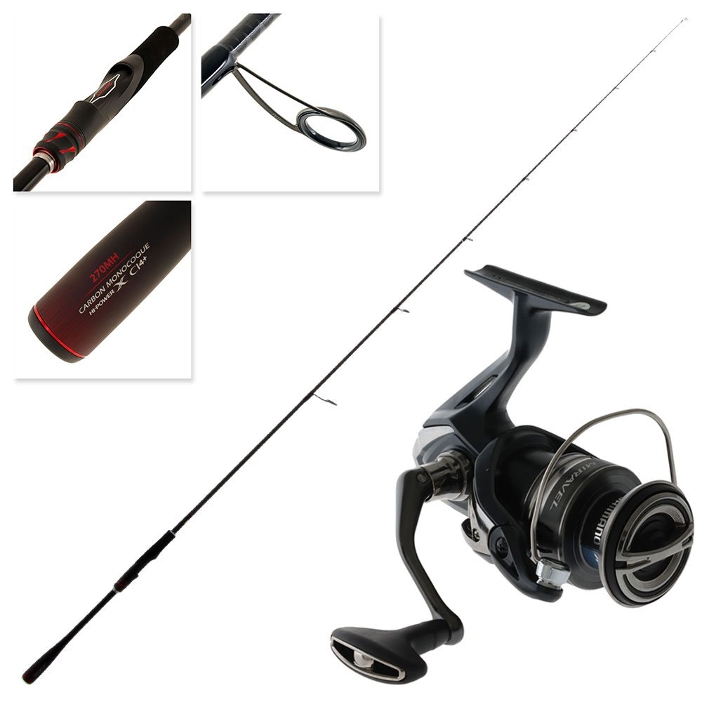 Shimano Miravel C3000 HG Zodias Med Heavy Spinning Soft Bait Combo 7ft 6-12lb 2pc