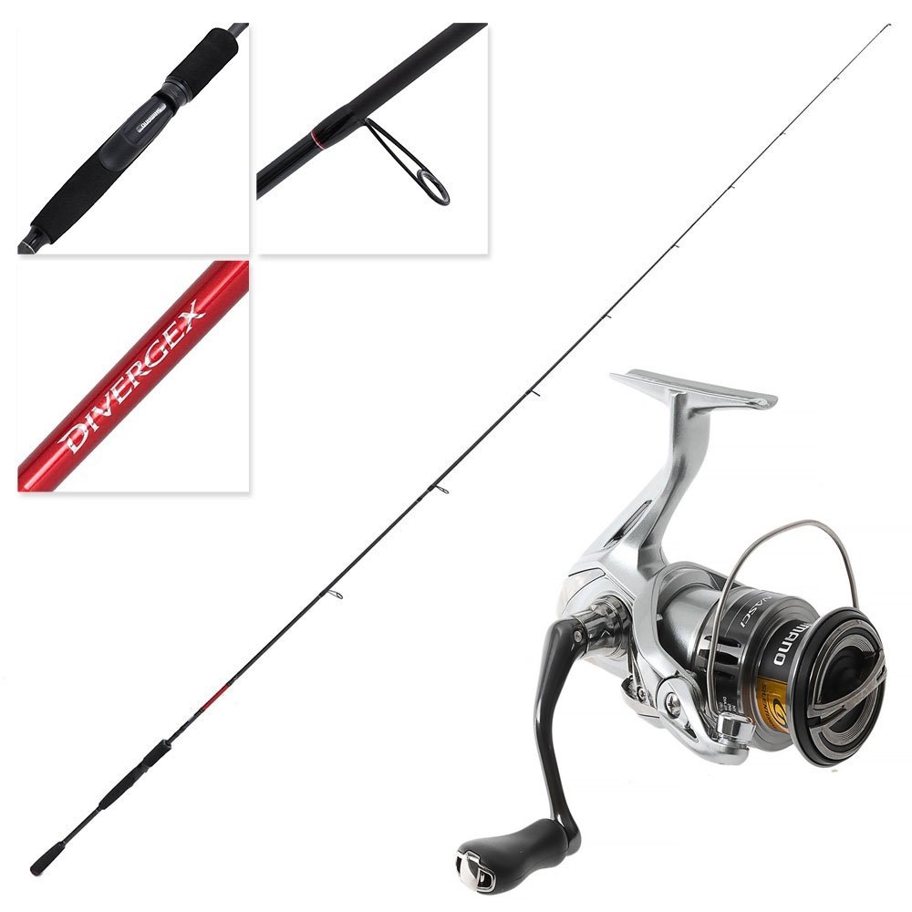 Shimano Nasci 2500HG FC Divergex Medium Light Canal Spin Combo 8ft 3-5kg 2pc
