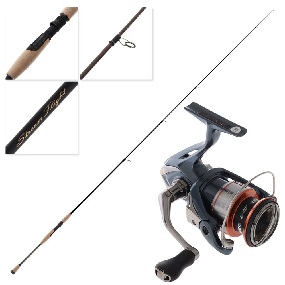 Shimano 25 Nasci 2500 HG FD Stream Flight Light Spin Freshwater Combo 7ft 2-5kg 2pc