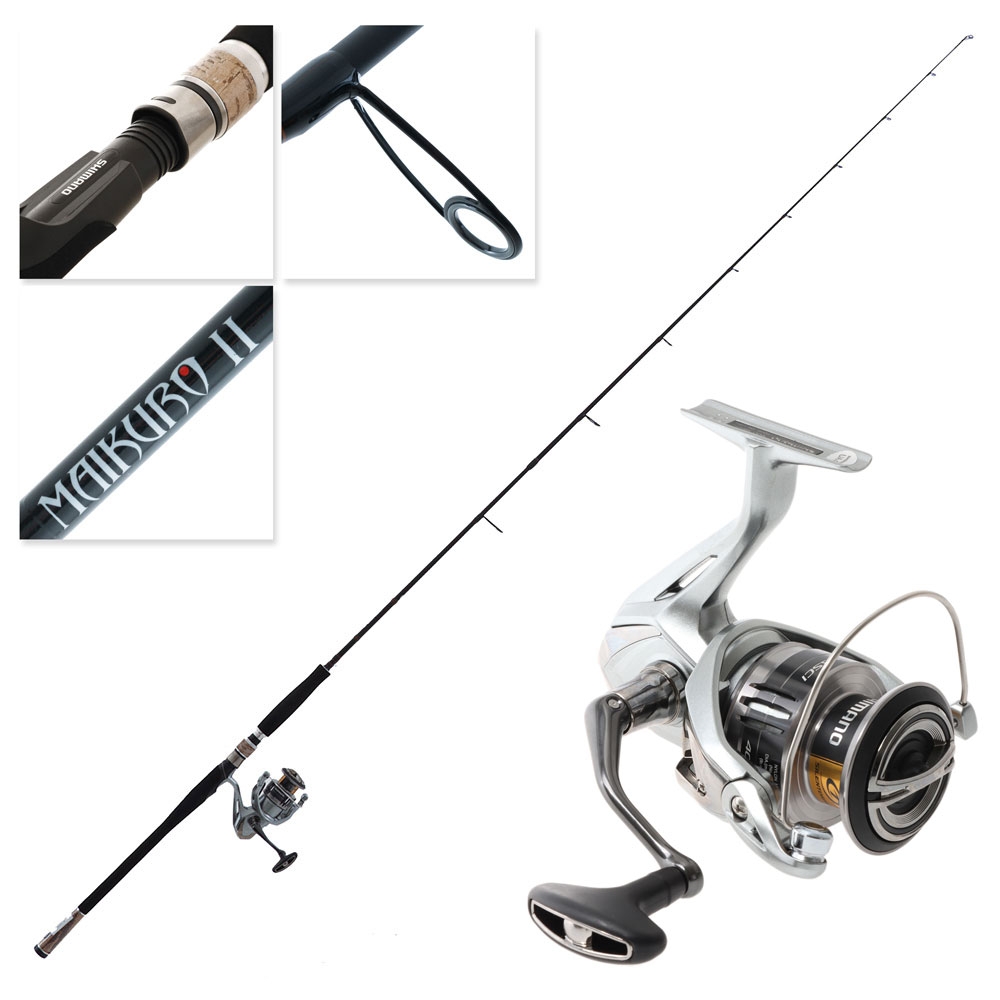 Shimano Nasci 4000XG FC Maikuro II Softbait Spin Combo 7ft 3in 6-8kg 2pc