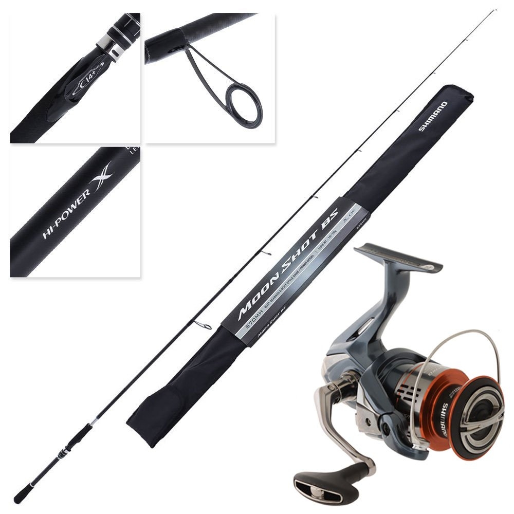 Shimano 25 Nasci 4000 XG FD Moonshot BS MH Spinning Soft Bait Combo 7ft PE1-2.5 2pc