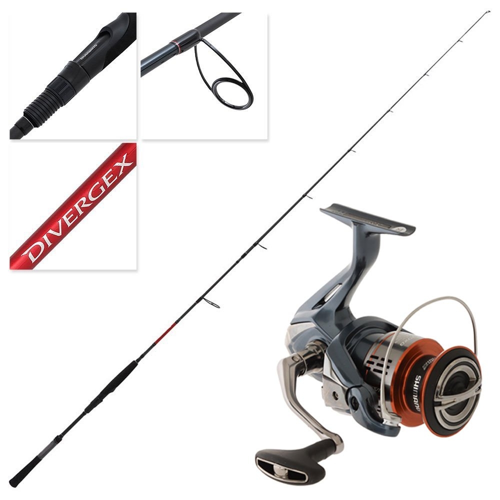 Shimano 25 Nasci 4000 XG FD Divergex Heavy Softbait Combo 7ft 5-10kg 2pc