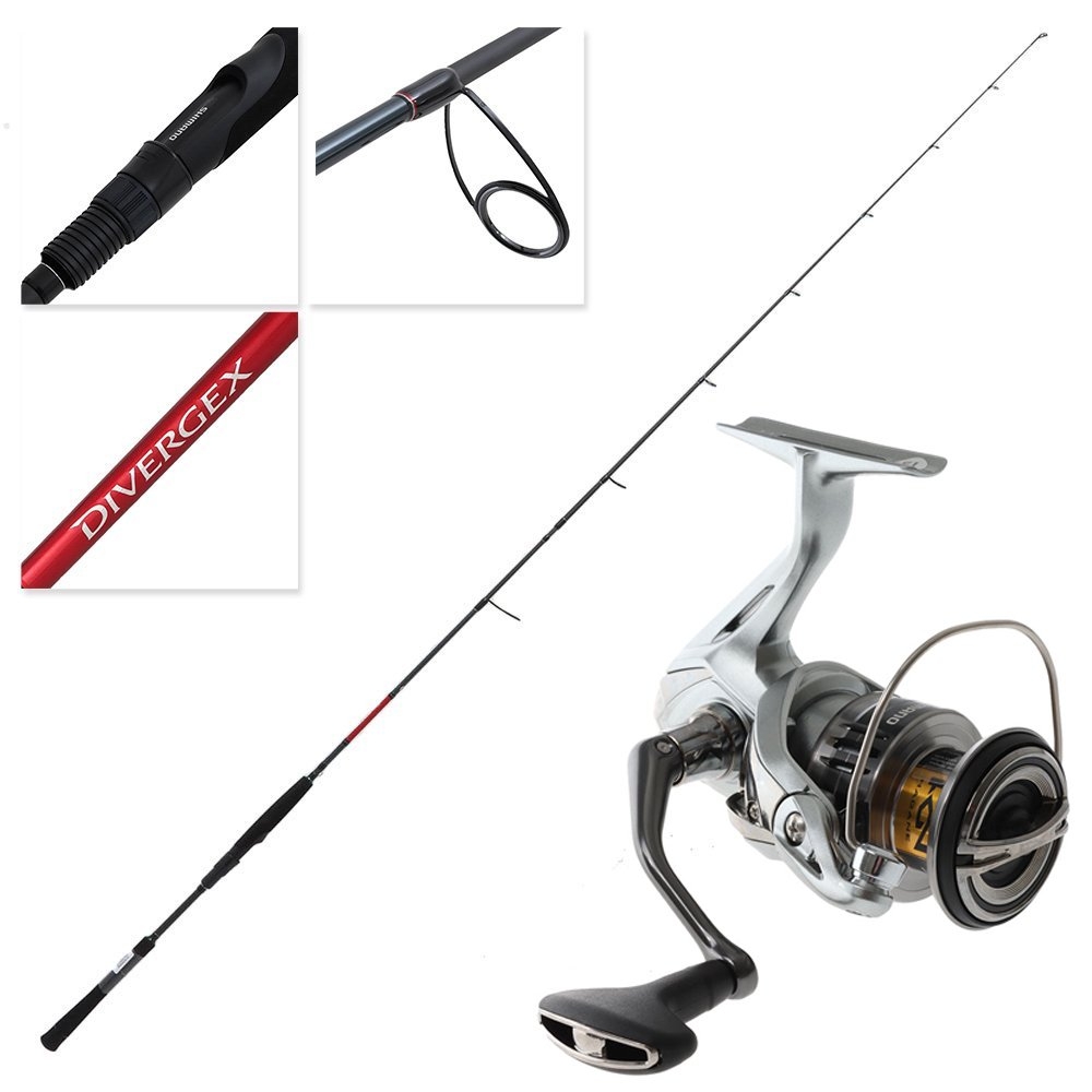 Shimano Nasci C3000HG FC ivergex Medium Heavy Soft Bait Spin Combo 7ft 6in 4-8kg 2pc