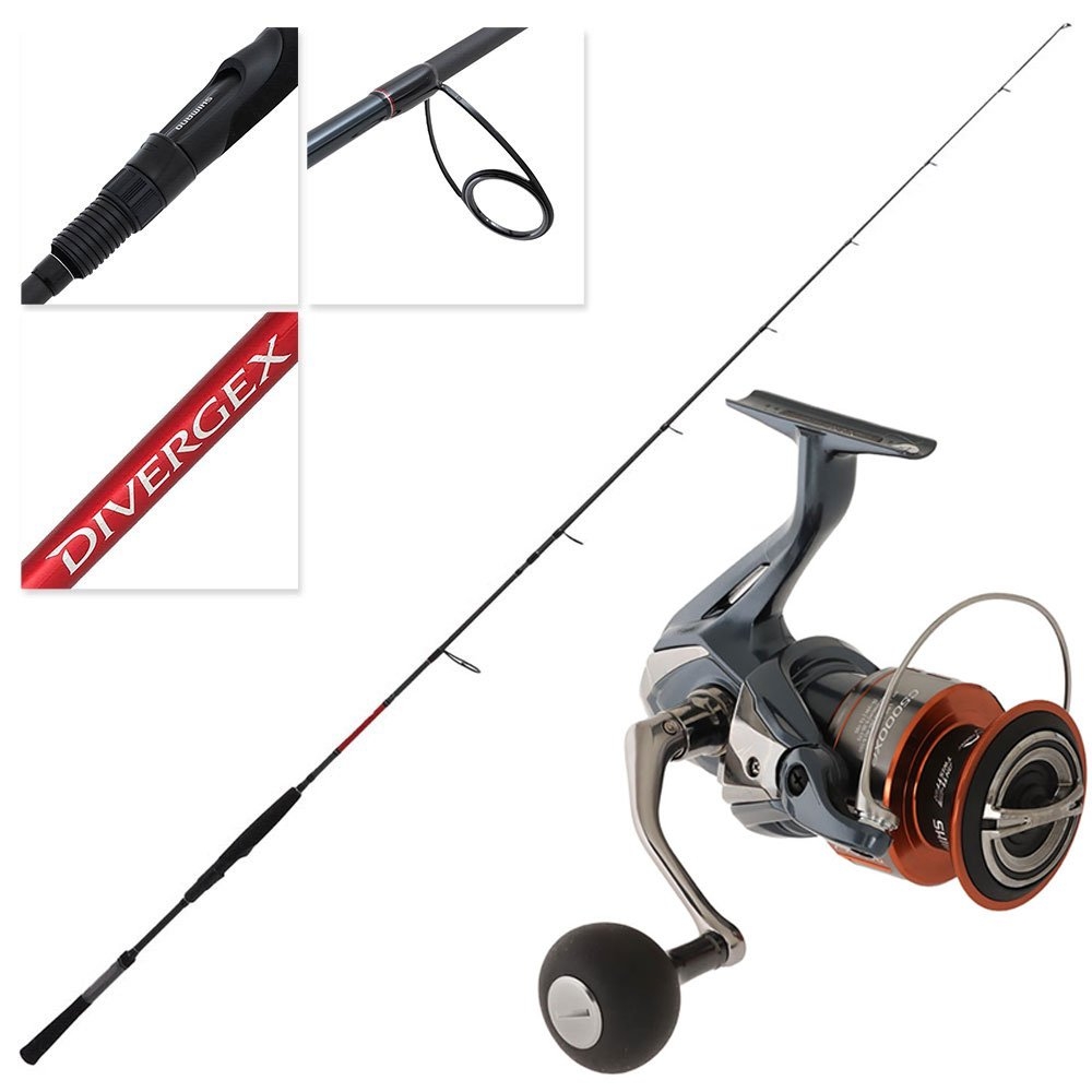 Shimano 25 Nasci C5000 XG FD Divergex Heavy Softbait Combo 7ft 5-10kg 2pc