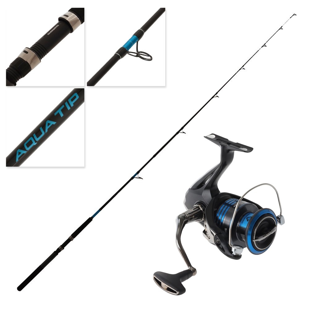 Shimano Nexave FI 4000 HG 25 Aquatip Spinning Softbait Combo 7ft 4-8kg 2pc