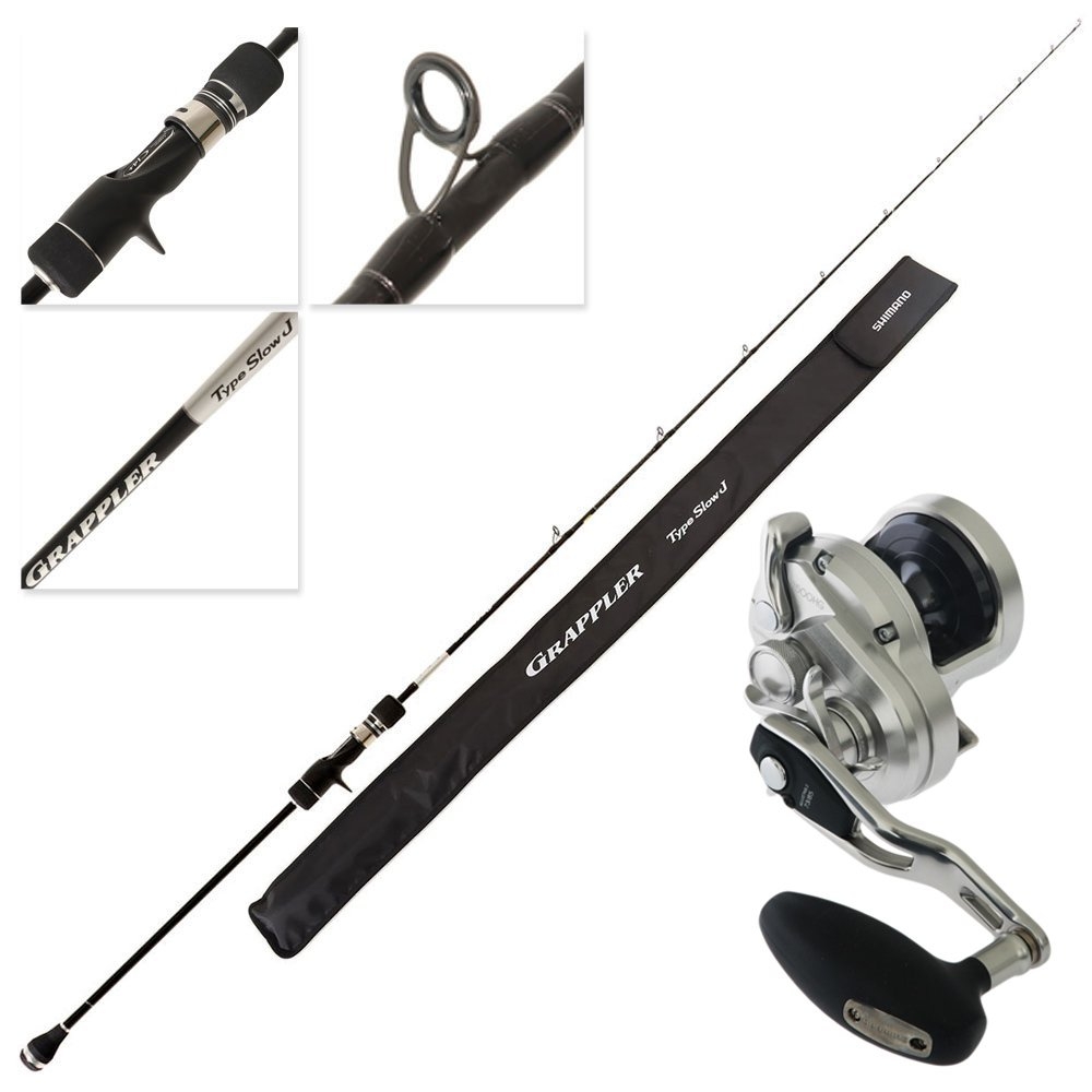 Shimano Ocea Jigger 1500 HG 25 Grappler Type SJ OH Slow Jig Combo 6ft 6in 260g 2pc