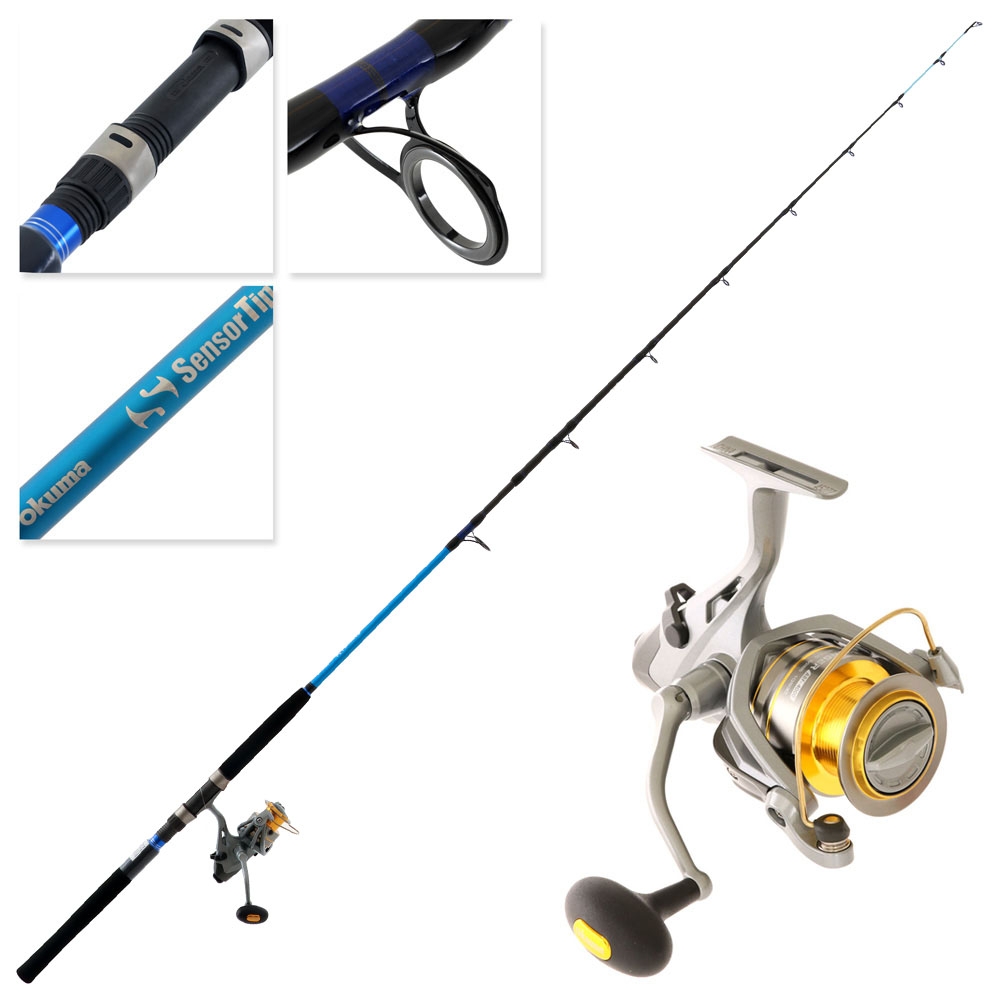 Okuma Baitfeeder Avenger 4000 Sensor Tip Slow Jig Spin Combo 6ft 8in 4-8kg 2pc