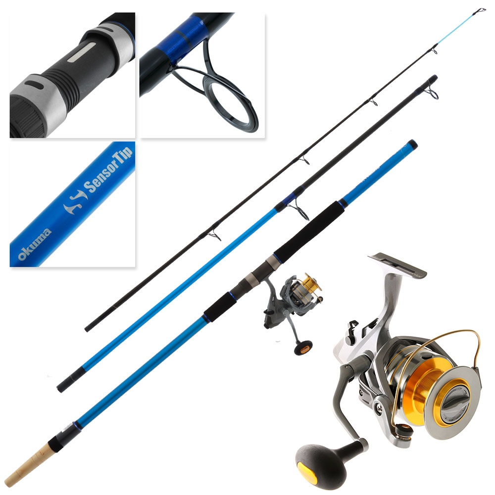 Okuma Baitfeeder Avenger 8000 Sensor Tip Surf Combo 12ft 3-6oz 3pc