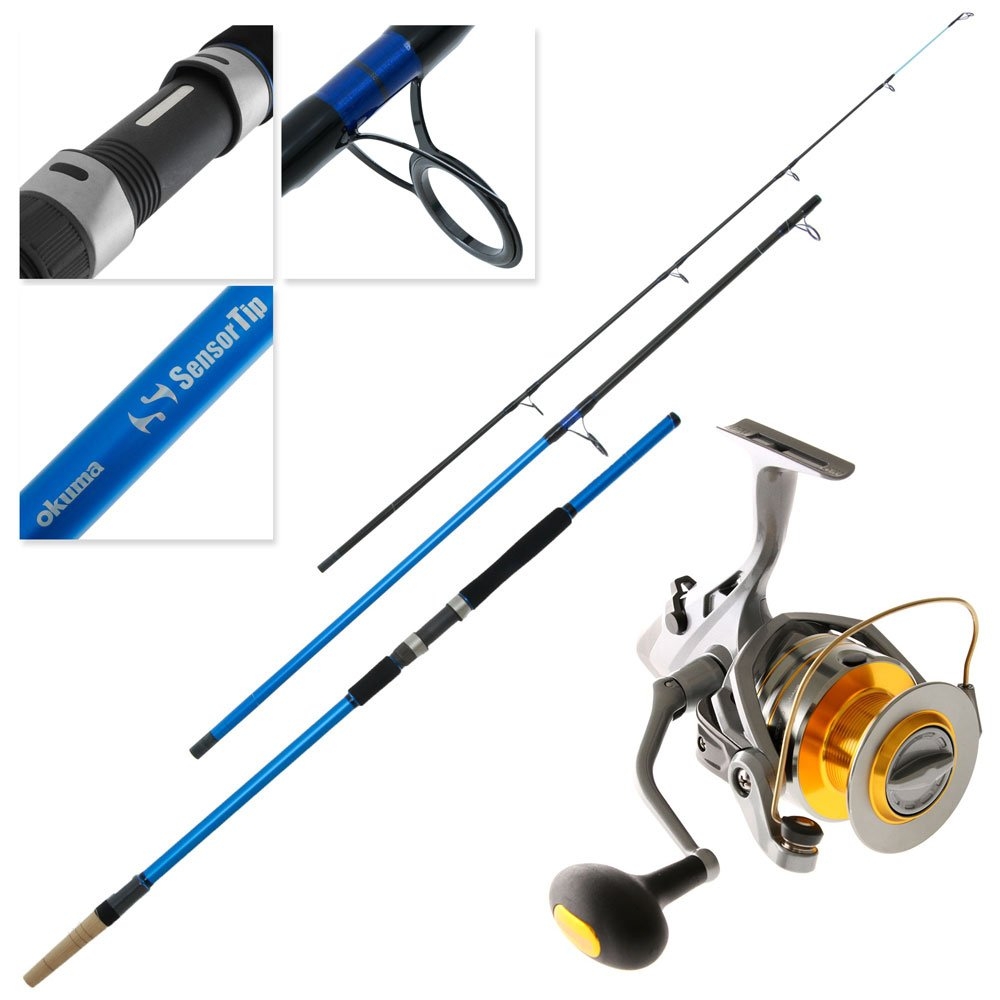 Okuma Baitfeeder Avenger 8000 Sensor Tip Surf Combo 13ft 6in 3-5oz 3pc