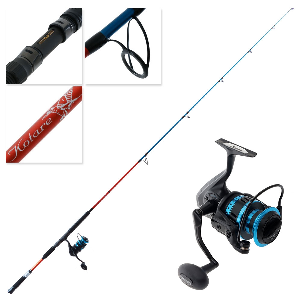 Okuma Azores XP 6000 Kotare Stickbait Spin Combo 8ft PE3-5 2pc