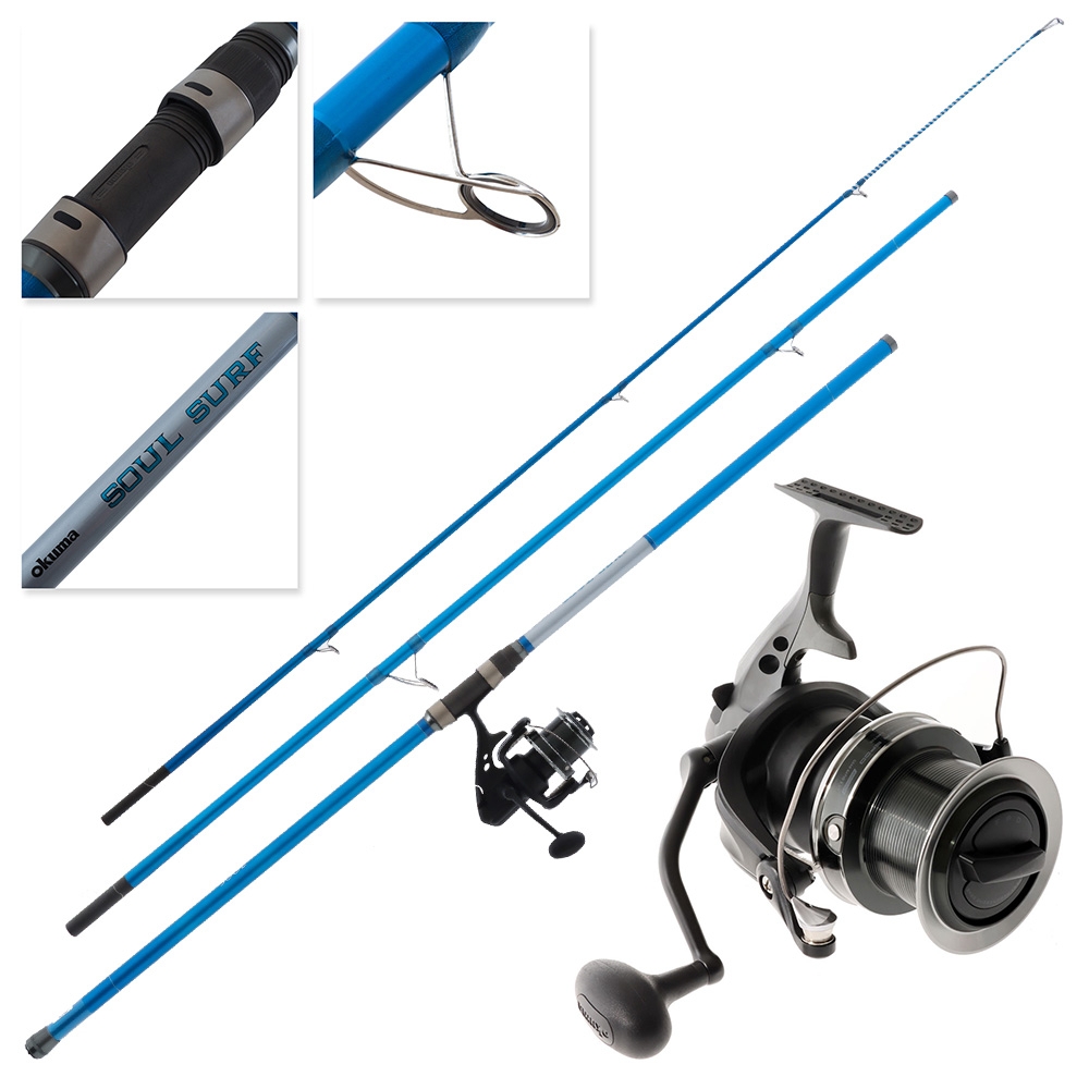Okuma Big Bomber 8000S Soul Lumo Tip Surfcasting Combo 14ft 100-220g 3pc