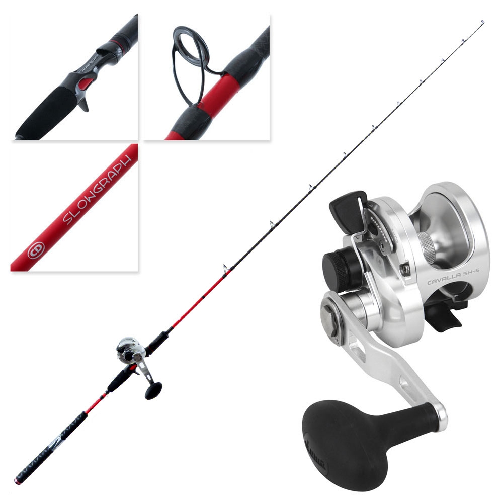 Okuma Cavalla 5 CD Rods SlowGraph Slow Jig Combo 6ft 4in PE1-2 1pc