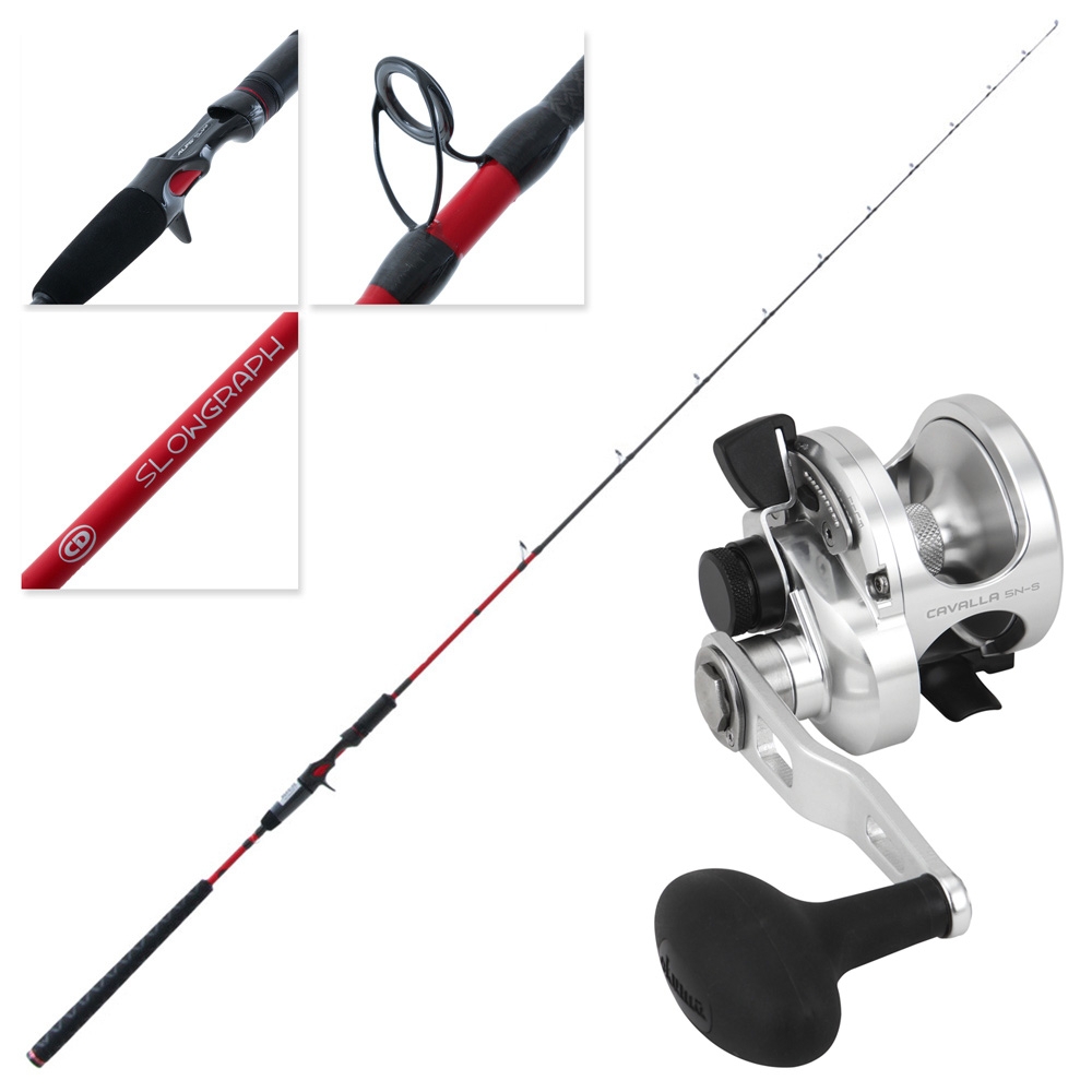 Okuma Cavalla 5 CD Rods SlowGraph Slow Jig Combo 6ft 4in PE1-2 1pc