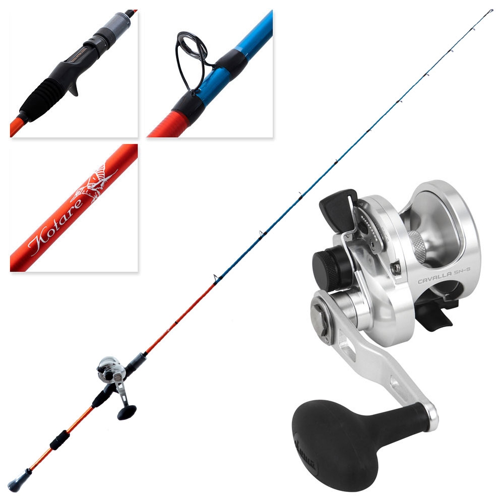 Okuma Cavalla 5 4BB Kotare OH Slow Jig Combo 6ft 4in PE1.5-3 2pc