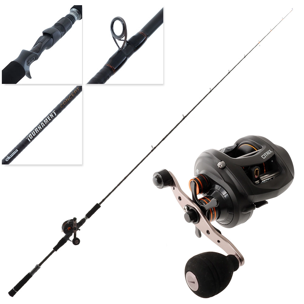 okuma citrix 1 piece spinning rod Travel 4pc 7' 2in Med W/Case Sporting Goods technically minded angler Quantum Accurist Spinning Rod Okuma