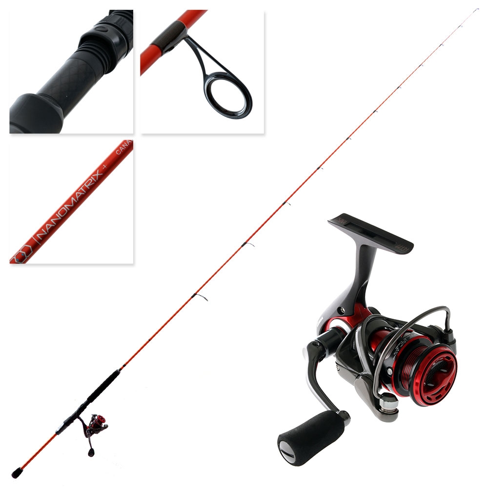 Okuma Inspira Red 20 Nano Matrix Plus Light Canal Combo 8ft 3in 3-6kg 2pc