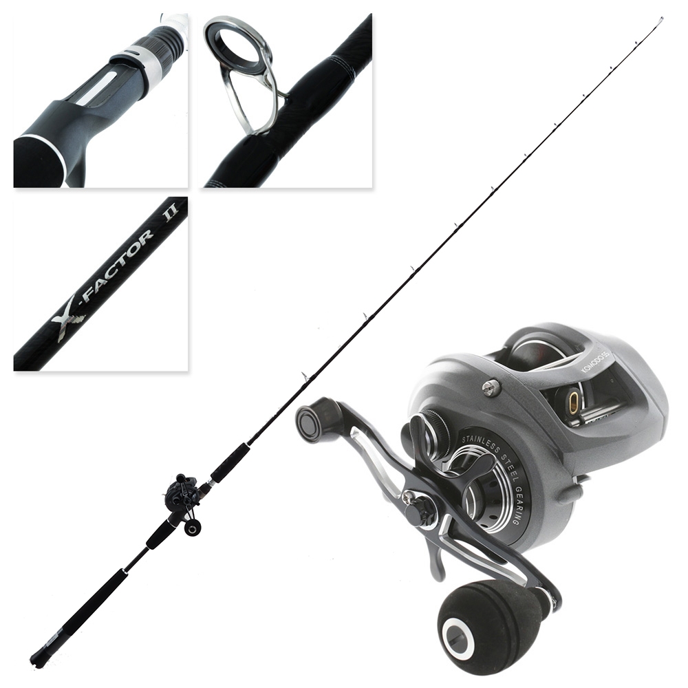 Okuma Komodo SS 364 X-Factor II Slow Jigging Combo 6ft 3in 150g 1pc