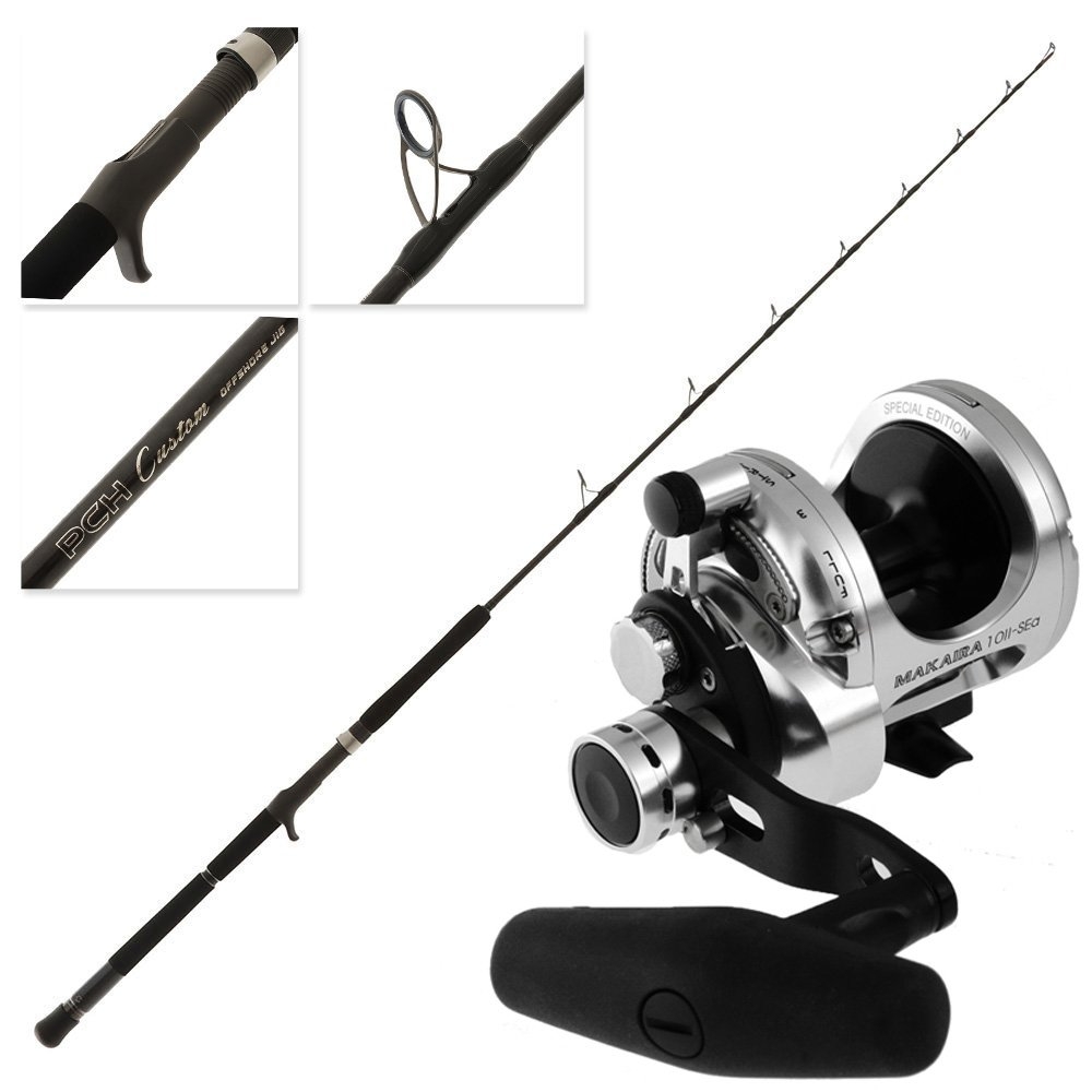 Okuma Makaira 10 2-Speed Custom Offshore Tuna Jigging Combo 5ft 8in 80-200lb