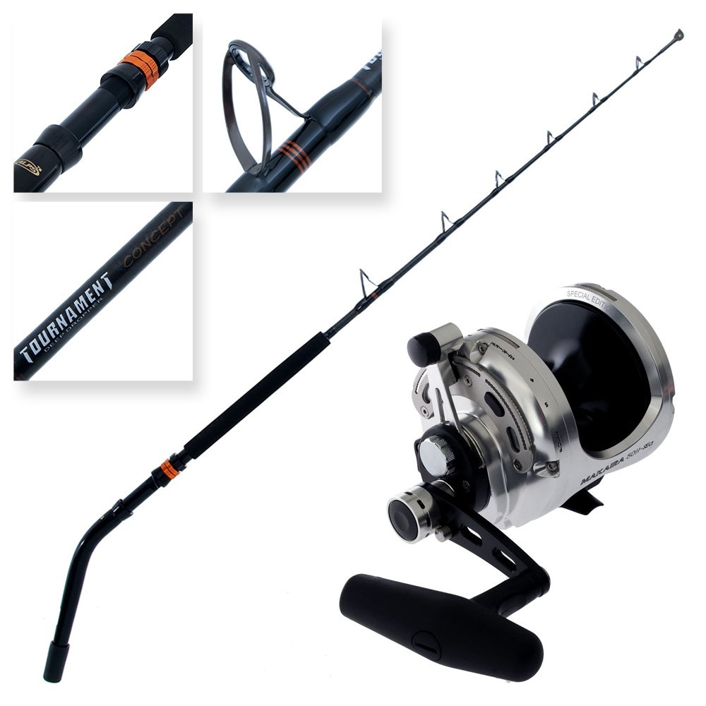 Okuma Makaira 50 Tournament Concept 2-Speed Game Combo 5ft 10in 24-37kg 1pc