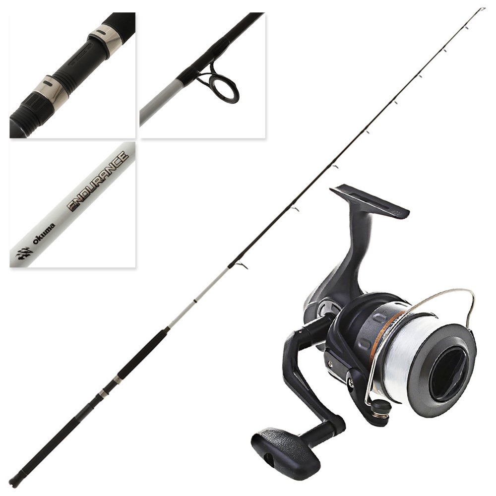 Okuma Revenger 80 Endurance Spinning Combo with Line 7ft 8-15kg 2pc