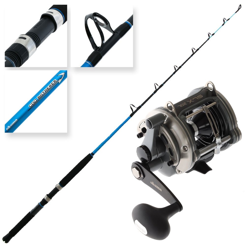 Okuma Solterra SLX20L Cod Botherer Boat Game Package Combo 5ft 24kg 1pc