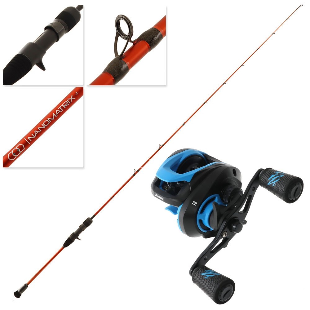 Okuma Serrano 101HA Nano Matrix Plus Acid Wrap Heavy Left Hand Slow Jig Combo 6ft 4in 2pc